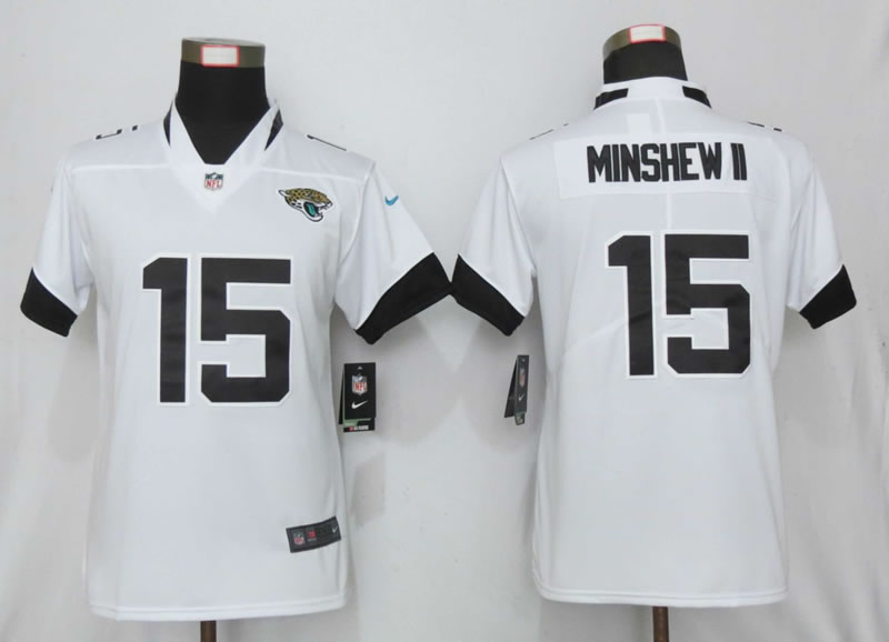 Women Nike Jacksonville Jaguars 15 Minshew ll White  Vapor Untouchable Limited Jersey,We sell and wholesale Women Nike Jacksonville Jaguars 15 Minshew ll White  Vapor Untouchable Limited Jersey on line form chian!
